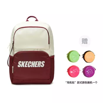 Skechers Тканевый рюкзак, обычный, унисекс, седельный, красный