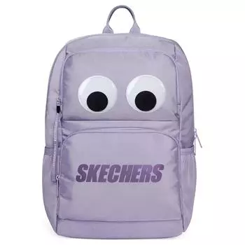 Skechers Тканевый рюкзак с большими глазами, стандартный, унисекс, лавандовый, с наклейкой "Большие глаза" в индивидуальной упаковке