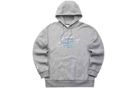 Skechers Толстовка с капюшоном унисекс, средний цвет, серый меланж