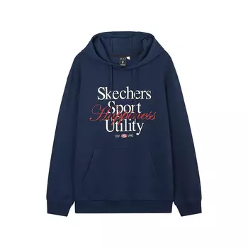 Skechers Толстовка серии Sports Alliance, унисекс, темно-синяя