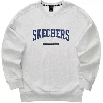 Skechers Толстовка Sportlife унисекс светло-серого цвета