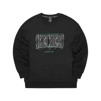 Skechers Толстовка унисекс карбон-черная