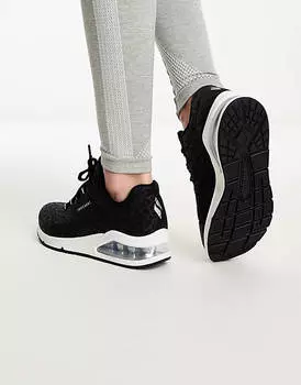 Skechers Uno 2 — туфли In-Kat-Neato черного цвета