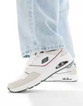 Skechers Uno - однотонные кроссовки белого цвета в стиле ретро