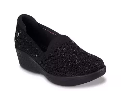 Skechers x Martha Stewart Pier-Lite My Reflection Wedge Slip-On, черные