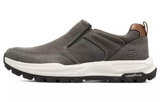 Skechers Zeller Lifestyle Shoes Men Low-top Charcoal Gray