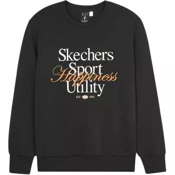 Skechers Женская спортивная и спортивная толстовка цвета «угольно-черный»