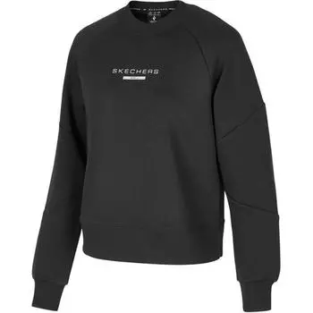 Skechers Женская толстовка серии Comfort Sports, цвет «угольно-черный»