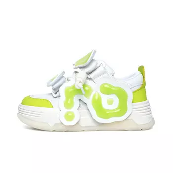 Скейт Скейтборд Кроссовки Унисекс Низкие Белый/Зеленый Cn