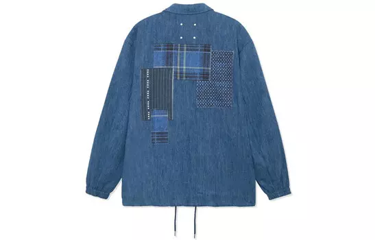 Скейтборд джинсовая куртка мужская синяя Lining, синий