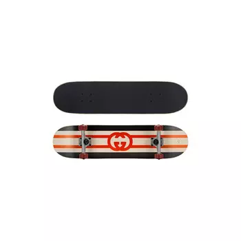 Скейтборд Gucci, черный / белый / красный