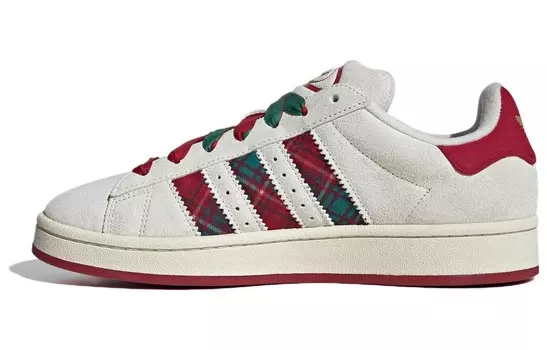 Скейтборд-кеды Campus 00s унисекс с низким верхом красного/белого цвета Adidas Originals