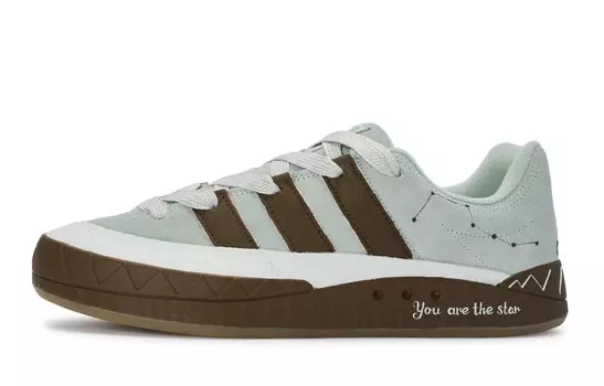 Скейтборд-кроссовки Adimatic, унисекс, низкие, коричневый Adidas Originals