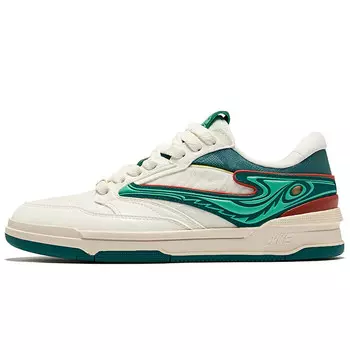 Скейтборд-кроссовки Admiral Of The Five Tigers для мужчин с низким верхом, микрокристаллический белый, глубокий болотный цвет Erke