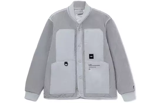 Скейтборд стеганая куртка мужская серая Lining, серый