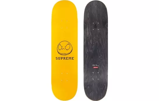 Скейтборд Supreme, желтый / черный