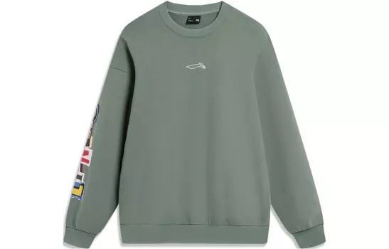 Скейтборд Толстовка Мужская зеленая Lining, зеленый