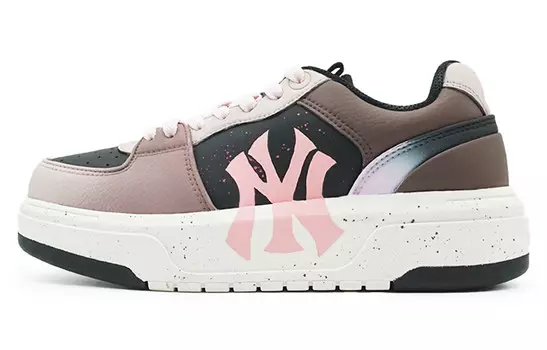 Скейтбордические кеды Chunky Liner унисекс с низким верхом коричневого/черного/розового цвета Mlb