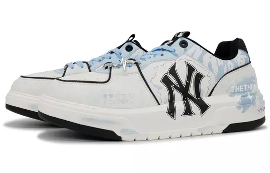 Скейтбордические кеды Chunky Liner унисекс с низким верхом белого/синего/черного цвета Mlb