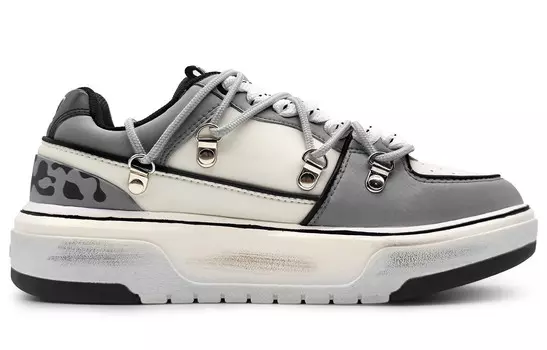 Скейтбордические кеды Chunky Liner унисекс с низким верхом бежево-черный Mlb