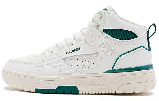 Скейтбордические кеды Enlightenment 3.0 женские с высоким верхом Qiaodan, цвет Ivory White