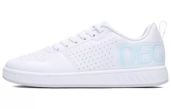 Скейтбордические кеды женские низкие белый/голубой 361°