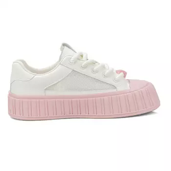 Скейтбордические кеды женские низкие, цвет рисовая мука / слюда / бежевый B10Crown