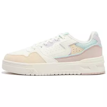 Скейтбордические кеды женские низкие Feather белый/свежая пудра 361°