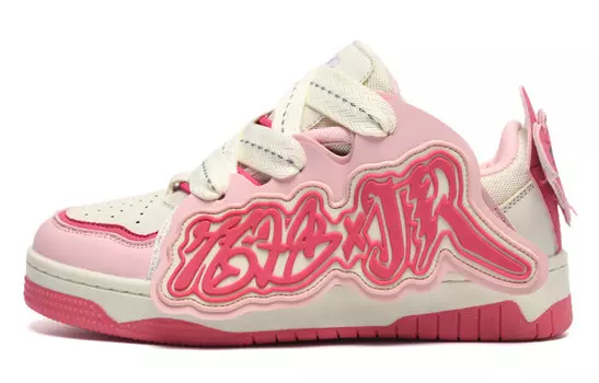 Скейтбордические кеды женские низкие, клубничного цвета T628, цвет Strawberry color