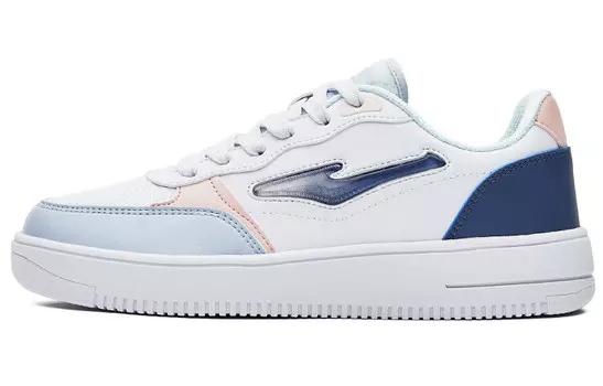 Скейтбордические кеды женские низкие Positive белый/прозрачно-голубой Erke