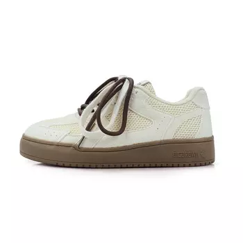 Скейтбордические кеды женские низкие розовый/синий/бежевый B10Crown