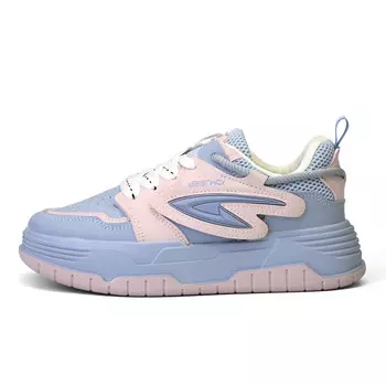 Скейтбордические кеды женские низкие серый/синий/розовый Deerway