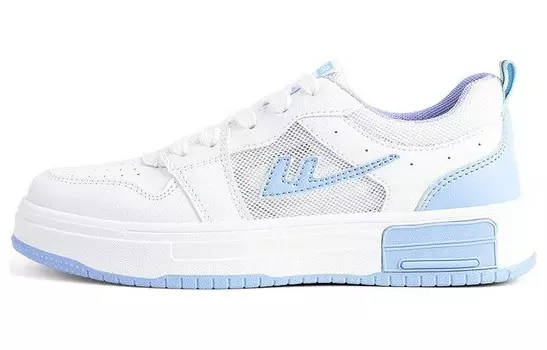 Скейтбордические кеды женские с низким верхом белый/голубой Warrior