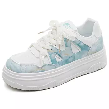 Скейтбордические кеды женские с низким верхом белый/голубой Warrior