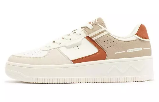 Скейтбордические кеды женские с низким верхом белый/серый/коричневый 361°