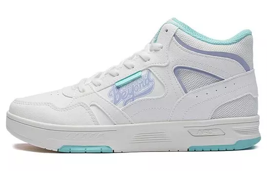 Скейтбордические кеды женские, среднего размера, белый/голубой/фиолетовый 361°