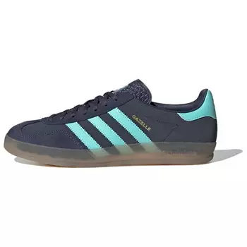 Скейтбордические кроссовки GAZELLE INDOOR унисекс с низким верхом синего цвета Adidas Originals, синий