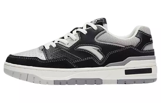 Скейтбординговые кроссовки Flame 4.0 женские с низким верхом, черные/белые Anta