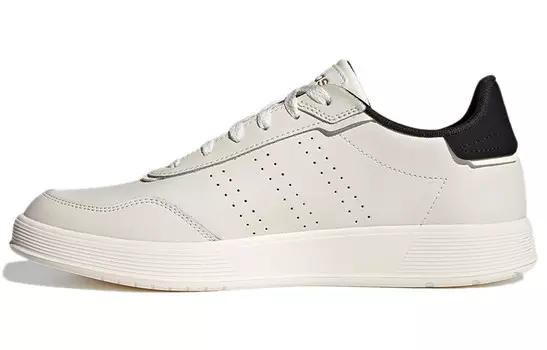 Скейтбординговые туфли мужские низкие бежевые/черные Adidas Neo