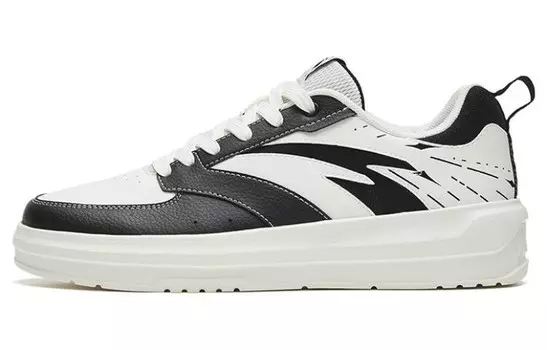 Скейтбординговые туфли мужские низкие черные/белые Anta