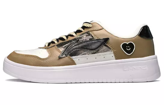 Скейтбординговые туфли мужские низкие черные/белые/коричневые Lining