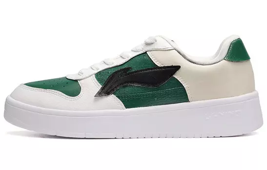 Скейтбординговые туфли мужские низкие черные/зеленые/белые Lining