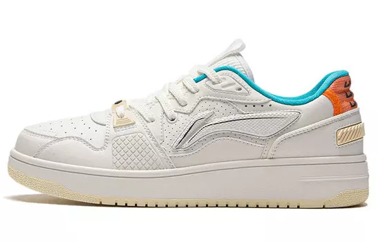 Скейтбординговые туфли мужские низкие Cloud White / Ice Orange Lining