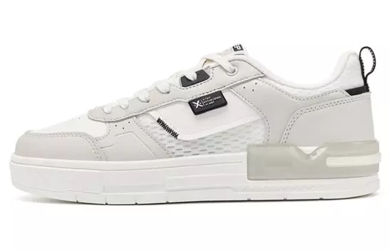 Скейтбординговые туфли мужские низкие серые/белые Xtep