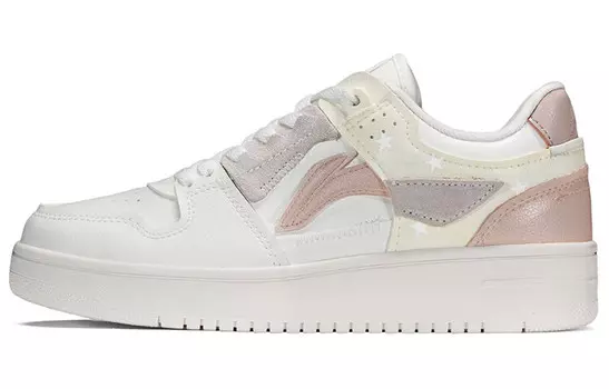 Скейтбординговые туфли мужские низкие желтые/розовые Lining