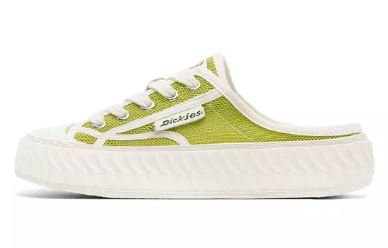 Скейтбординговые туфли мужские с низким верхом цвета лайм-зеленый Dickies