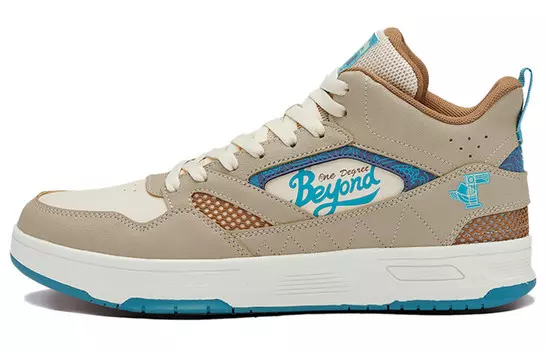 Скейтбординговые туфли мужские, средней высоты, пшенично-коричневые/синие 361°