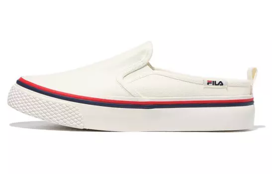 Скейтбординговые туфли Scanline унисекс с низким верхом, черные/белые/красные Fila
