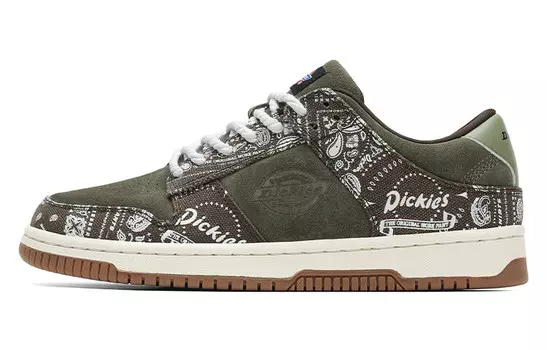 Скейтбординговые туфли женские низкие коричневые Dickies