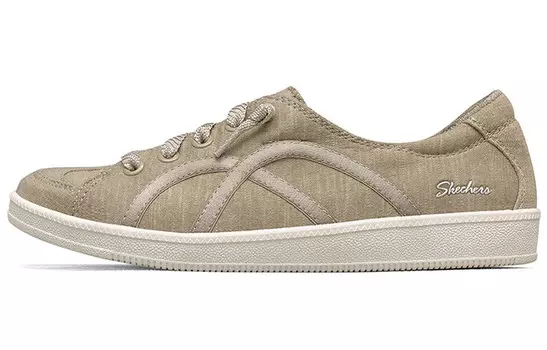 Скейтбординговые туфли женские низкие коричневые Skechers